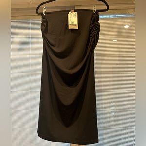H&M midi black skirt